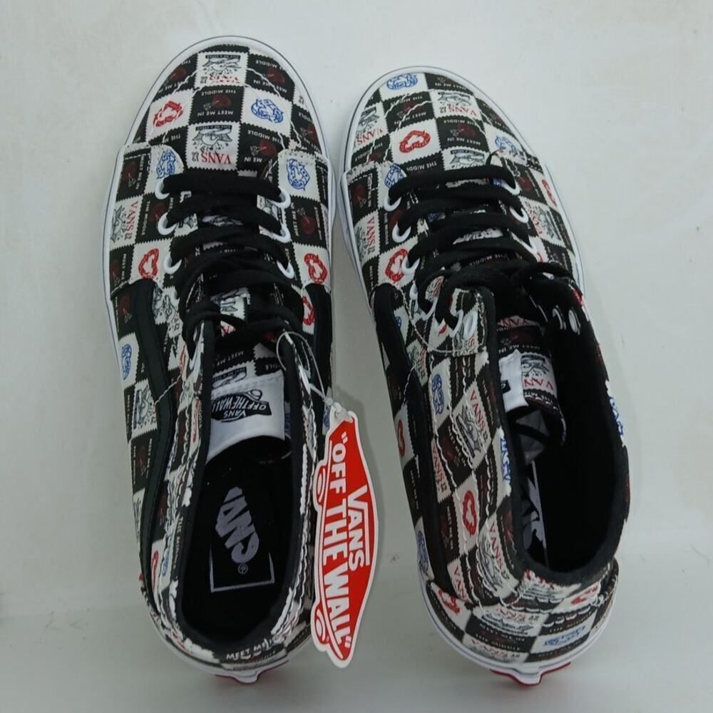 Vans SK8 Womens New w/Tags Hi Top Love Letters Black White Sneakers - Size 10 - Picture 6 of 8